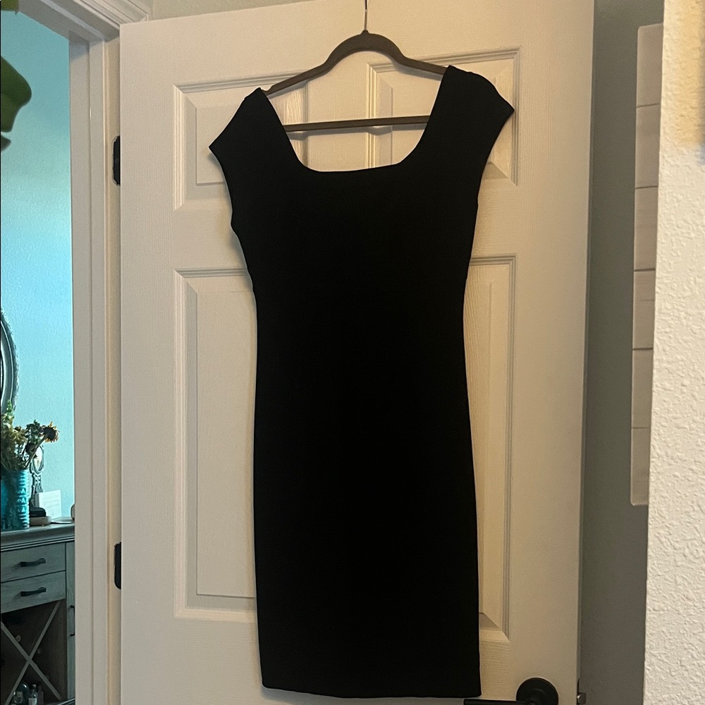 Boston Proper Classic Black Mini Dress